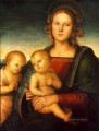 Virgen con el Niño y el pequeño San Juan 1497 Renacimiento Pietro Perugino